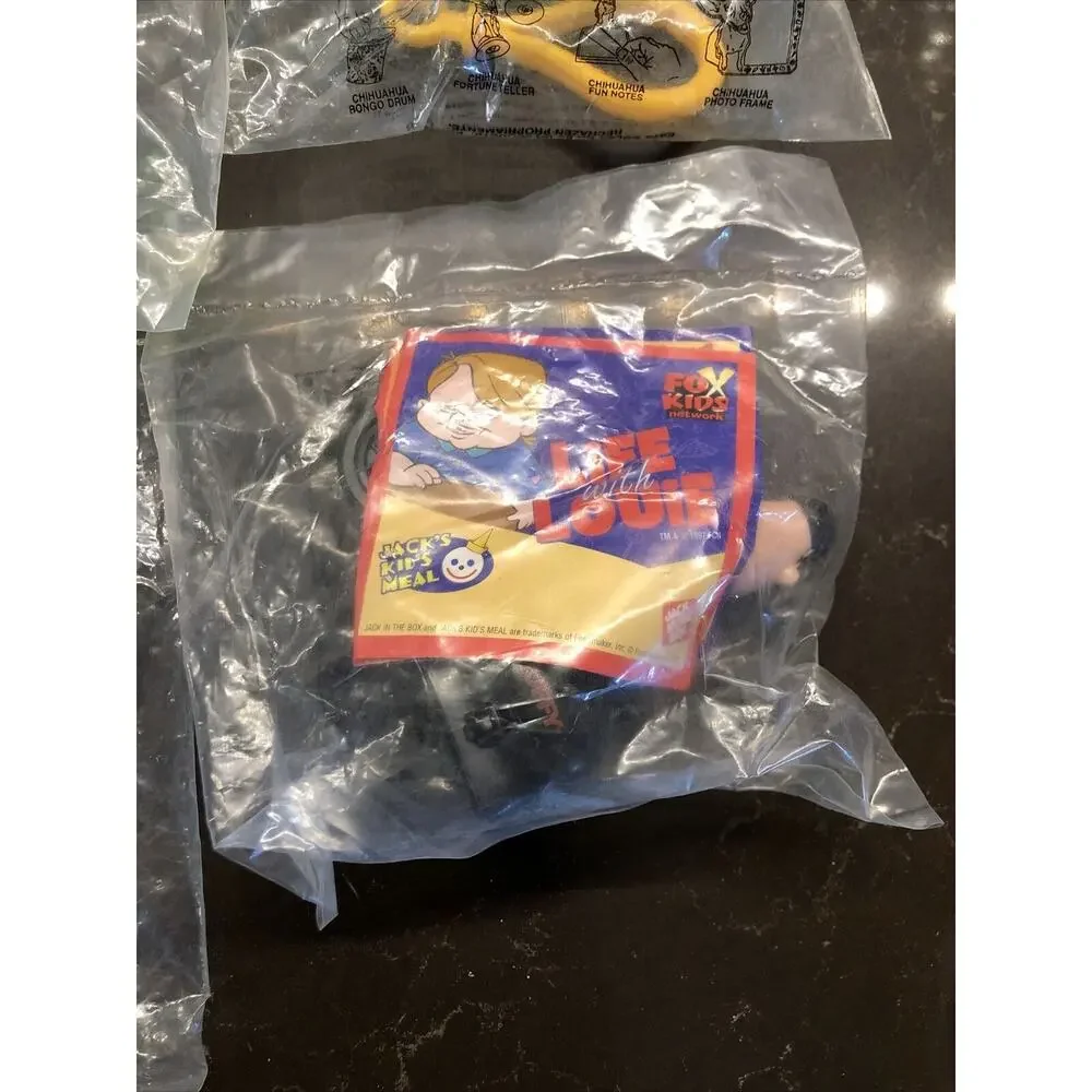 Lot of 6 Taco Bell Wendy’s Jack In The Box Meal Toys‎ Jock Jack Chihuahua Woody